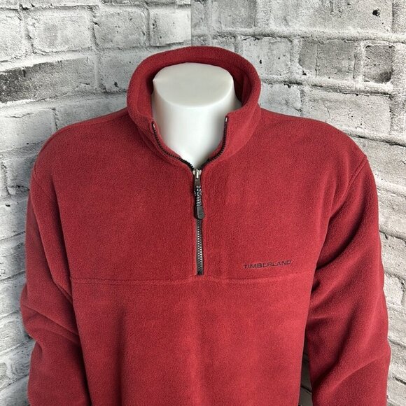 Timberland Vintage 90s 1/4 Zip Pullover Fleece Jacket - Picture 2 of 13